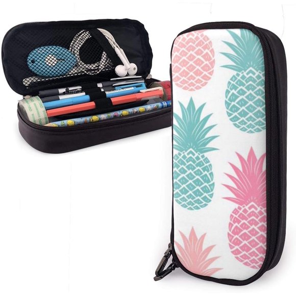 Colorful Pineapple Pencil Case Pencil Pouch Double Zipper Pencil Bag Large Capacity Big Pen Bag