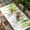 Green, variant on Pink Table Cloths for 8 Foot Rectangle Tables, Summer Botanical Leaves Watercolor Patio Waterproof Elastic Fitted Tablecloths, Washable Rectangular Table Cover for Camping