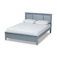 thumbnail image 1 of Baxton Studio Adela Queen Size Gray Finished Wood Platform Bed, 1 of 9