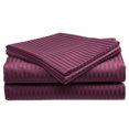 thumbnail image 2 of NC Home Dreamland dobby stripe ultra soft microfiber solid sheet set, King, Violet Quartz, 2 of 2
