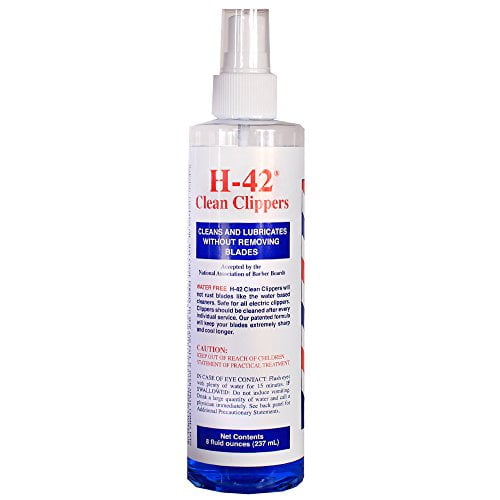 Barber Disinfectant H42 Clean Clippers Blade Cleaner SPRAY 8 oz CL