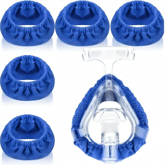 XIRQI 5 Pack CPAP Mask Liners, Covers for Seal Mask Cushion Comfort Silky CPAP Mask Covers One Size Fit All Full Face Masks, Improve The Comfort of Wearing The Mask