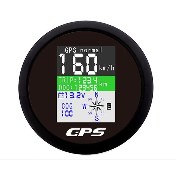 85mm Digital Gps Speedometer Yacht Tft Screen Waterproof With Gps Antenna Volt Meter Gauge For Boat Car Motorcycle Odometer