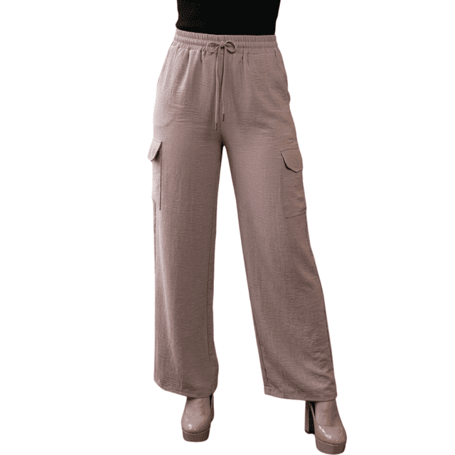 PANTALONES RELAJADOS PARA MUJER DE DISEÑO UNICO WIDE LEGS DE CINTURA ALTA