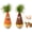 Angry & Happy Carrot, variant on Wooden Wobble Cat Toy, Natural Beechwood Self-Righting Tumbler – 2-Pack Angry & Happy Carrot Kicker, Interactive Silent Cat Toy for Indoor Cats, Battery-Free Plush, Aesthetic Home Decor Gift