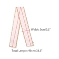 thumbnail image 3 of INSPIRE CHIC Women's Contrast Color Dots Scarf, Skinny Long Hair Ribbon Handbag Handle Wrap Scarves Neckerchief Champagne Pink 38.6x3.5 inches, 3 of 6