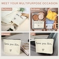 thumbnail image 6 of Unique Bargains 1Pc Large Durable Storaging Gift Organizer Makeup Bag for Toiletry Beige, 6 of 7