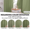 thumbnail image 5 of ZOPZO Blackout Curtains 2 Panels Thermal Insulated, Sage Green, 52W x 84L Inch, Back Tab Drapes for Bedroom and Living Room, 5 of 8