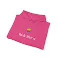 thumbnail image 2 of Vintage Think Different Apple Computer Classic Hoodie Sweatshirt Print - M / Heliconia, 2 of 4