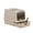 White, variant on EIODEAR Enclosed Cat Litter Box with Pull-Out Drawer - Convertible 2-in-1 Covered Pet Toilet for Large Cats, Anti-Tracking & Odor Control, 19.7" L