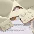 thumbnail image 5 of Gymayou Women Strapless Invisible Push Up Bra No Slip Clear Backless Padded Adjustment Bra Front Back Hook Closure Full Cup Smooth Seamless Lingeries Beige L, 5 of 8