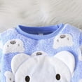thumbnail image 6 of JTieacloth 2Pcs Boys Pants Set Toddler Boys Winter Outfits 2 Piece Set Cute Bear Print Pullover Hoodie And Pants Warm Lined Casual Play Clothes For Baby Boys,Sizes 18-24 Months(Blue), 6 of 6