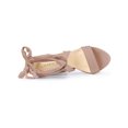 thumbnail image 4 of BLISSFUL STEP Women's Lace Up Platform Block Heel Sandals Dust Pink 7, 4 of 7