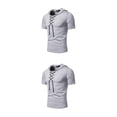 thumbnail image 4 of Qarigey Sudaderas de gimnasia con capucha para hombre a la moda y a la moda para entrenamientos Sudadera con capucha para hombre con estilo y a gris claro SG 2Conjunto, 4 of 6