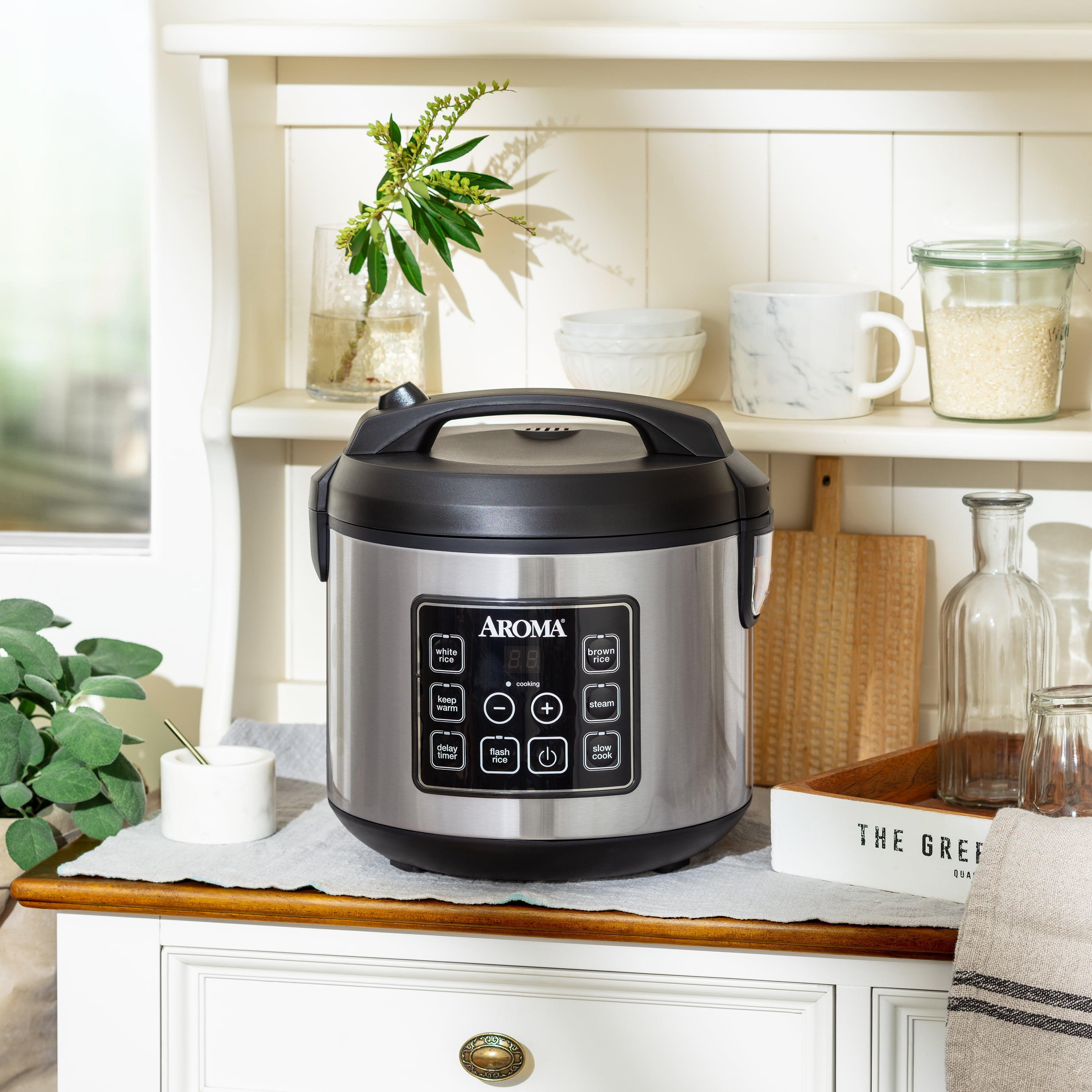 Aroma® 20-Cup Digital Rice & Grain Cooker, Multi-Cooker, 8X Bonded