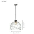 thumbnail image 2 of Xtricity - Pendant Light, 13.7'' Width From the Baldwin Collection, Gray, 2 of 3