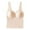 Beige, variant on Lovzfmll Women's Flattering V-Neck Seamless Thermal Cami with Built-in Bra, No-See Stitching & Plush Fleece Lining for All-Day Comfort
