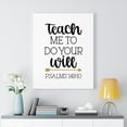 thumbnail image 2 of Scripture Walls Psalms 143:10 Do Your Will Bible Verse Canvas Christian Wall Art Ready to Hang Unframed, 2 of 12