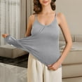 thumbnail image 4 of TINZ Camisole For Women Built In Bra Tank Tops Plus Size Flowy Adjustable Spaghetti Strap Tanks Pleated Loose Vest A Line Top Dresses for Women Athletic Tops for Women Pack, 4 of 6