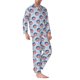 thumbnail image 2 of Fotbe Donut with the USA Fag Pijama de Hombre con Estampado de Manga Larga, Conjunto de 2 Piezas, Ropa de Dormir Suave y Cómoda con Bolsillos-XX-Large, 2 of 7