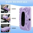 thumbnail image 4 of CAVENDY Memory Foam Office Chair Arm Covers – Soft Plush Armrest Cushions for Elbows & Forearms, Machine Washable, 2-Pack, 4 of 6