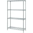 thumbnail image 2 of Quantum Storage 4-Shelf Adjustable Wire Shelving Unit, 300 lb. Load Capacity per Shelf, 72 H x 48 W x 18 D, Chrome Finish, 2 of 2