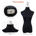thumbnail image 5 of NAVADEAL Negro Magnífico Maniquí de Lycra Funda de Tela 100% Hecho a Mano Suave Elástico para Diseñadores de Moda Venta al por Menor Boutique Tienda Modista Modelo Maniquí de Exhibición Maniquí de Est, 5 of 5
