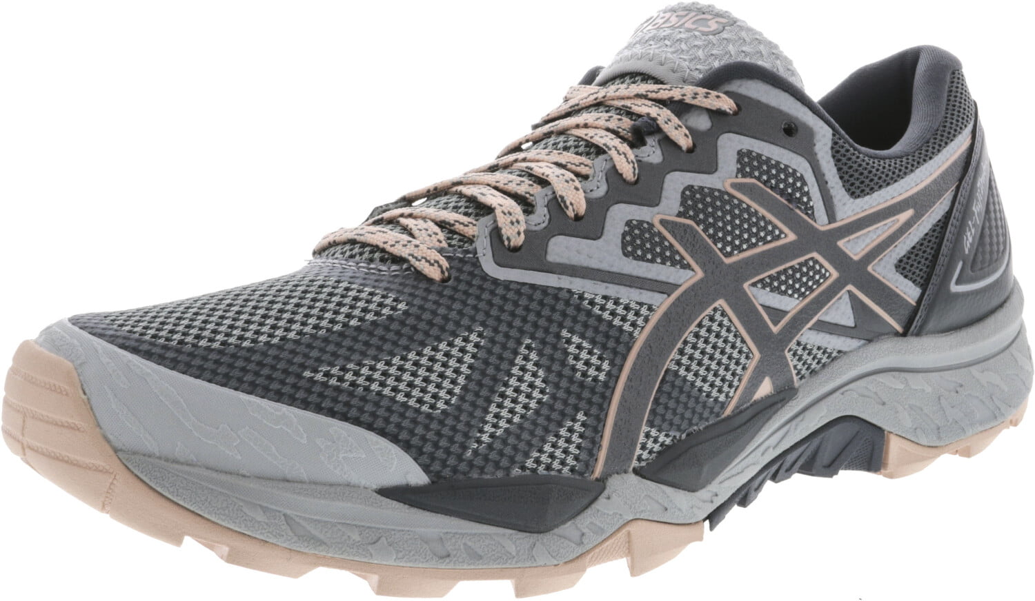 Asics Women's Gel-Fujitrabuco 6 Mid Grey / Carbon Evening Sand Ankle-High - 5.5M -