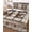 Brown Grey, variant on Full Size Quilt Bedding Set, Farmhouse Reversible Summer Quilt 3 Pieces, Vintage Country Texas Star Plaid Wooden Grain Lightweight Bedspreads Coverlets with 2 Pillow Shams for All Seasons