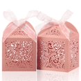 thumbnail image 1 of Cajas de regalo COTOPHER de 5 x 5 x 7 cm, color rosa, cortadas con láser, 60 unidades, 1 of 6