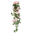 thumbnail image 2 of Rosa Artificial de Imitación de 95 Cm | Rosas Artificiales de Plástico con Pétalos En Capas | Planta Decorativa Flexible para Cubrir Conductos de Techo de Sala de Estar | Guirnalda Floral Artificial, 2 of 5