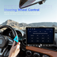 thumbnail image 2 of Android 15 Universal 10inch Car Stereo Radio Wireless Carplay Android Auto Multimedia Player WIFI FM Navigation,1 x Car Stereo,Black, 2 of 5