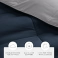 thumbnail image 5 of All Season Reversible Comforter Set Breathable Cool in Navy & Light Gray Cal King/King Size Bedding by Comfort Canopy, 5 of 19