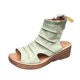 thumbnail image 2 of Moda mujer sólido verano señoras cómodas sandalias talón pendiente Casual playa zapatos Wmkox8yii  sa1002, 2 of 6
