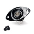 thumbnail image 2 of KAKOWELY Indented 1/4 Inch Oval Guitar Pickup Output Input Jack Plug Socket 6.35mm With 2 Mounting Screws for Electric Guitar Bass (Black),1.93"X1.06"X1.06", 2 of 4