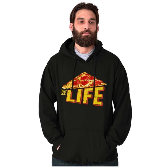 Funny Pizza Slice of Life Joke Hoodie Sweatshirt Women Men Brisco Brands S