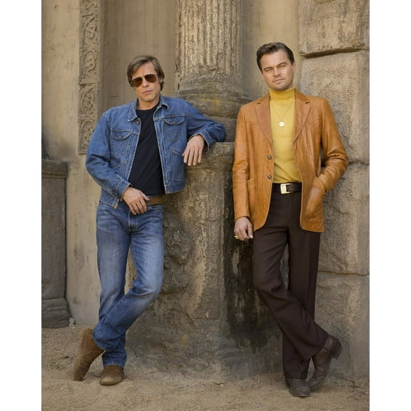 Once Upon A Time In Hollywood Brad Pitt Leonardo Di Caprio Full Length 24X36 Classic Hollywood Poster