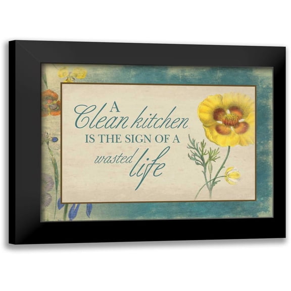 Grey, Jace 14x11 Black Modern Framed Museum Art Print Titled - Kitchen Wasted Life 2