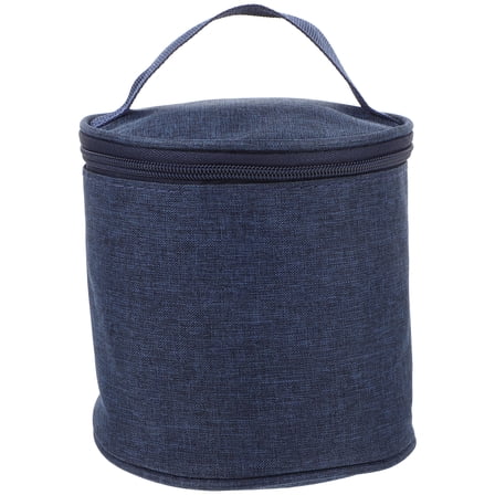 BESTOYARD Blue Insulated Lunch Tote Bag Lightweight Portable Thermal Food Storage