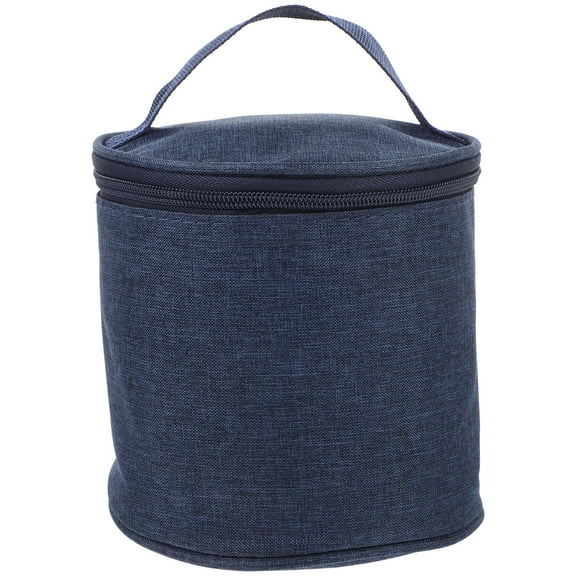 BESTOYARD Blue Insulated Lunch Tote Bag Lightweight Portable Thermal Food Storage