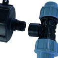thumbnail image 3 of LOVIVER 1pc Garden IBC Tank Adapter Lawn Connector Valve Fitting Ton Barrel Fittings Tee Inner DN15, 3 of 4