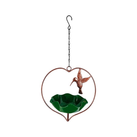 Bird Water Feeder 2 – 1 Hangable Decorative Bath Ornament Feeders Outdoors Outside Backyard Deck Yard Patio | Outside Backyard Deck Patio for Pool Railing Garden Nature