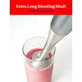 thumbnail image 6 of Betty Crocker 2-Speed Corded Electric Hand Blender with Beaker, Chopper, and Whisk (Silver), BC-4306S, 6 of 6