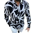 thumbnail image 2 of Shirt Turn-down Collar Anti-shrink Buttons Turn-down Collar Men Shirt for Work, 2 of 7