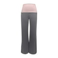 thumbnail image 4 of RUTAYY Women's Casual Pants Elastic Waist Joggers Wide Leg Soft Comfortable Streetwear Athletic Wear Fashion Playful Trousers, 4 of 4