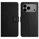 thumbnail image 1 of For iPhone 17 Pro Max Case PU Leather Wallet Phone Cover Litchi Texture, Black, 1 of 5