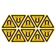 thumbnail image 1 of Uxcell Triangle Beware of The Magnetic Field Warning Sign Self Adhesive 20mm 10Pcs, 1 of 4