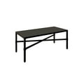 thumbnail image 2 of My Texas House Cambria Rectangular Steel Outdoor Coffee Table, Black, 2 of 10
