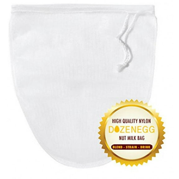 Nut Milk Bag - Reusable and Durable - Food Grade- Food Strainer - Filter Bags - Fine Mesh Strainer - Mesh Filter - - Excellent Multi-purpose Kitchen Tool
