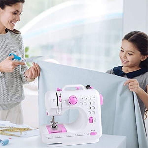 VIFERR Portable Sewing Machine, Mini Household Sewing Machine for Beginners  Multifunctional Electric Crafting Machine 12 Built-in Stitches with 97PCS  Sewing Kit 